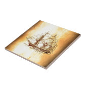 piratenschip tegeltje (Zijkant)