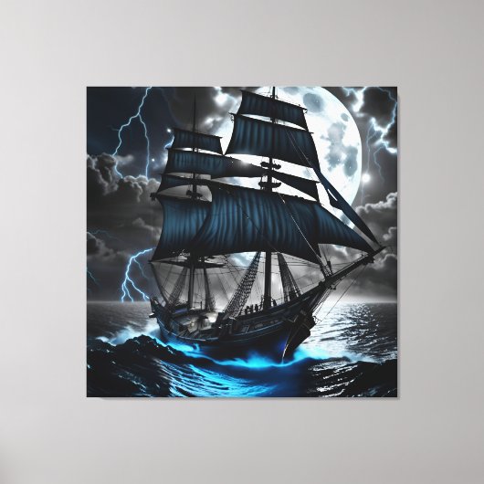 piratenschip verpakt canvas (Voorkant)