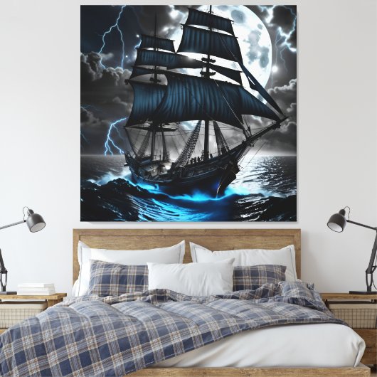 piratenschip verpakt canvas (Insitu (Slaapkamer))