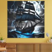 piratenschip verpakt canvas (Insitu (Woonkamer))