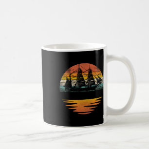 Piratenschip Vintage Nautical Zeilboot Koffiemok
