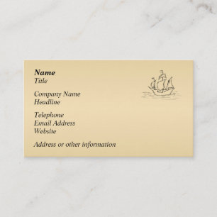 Piratenschip. Visitekaartje
