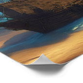 Piratenschip Zeilschip Poster (Hoek)