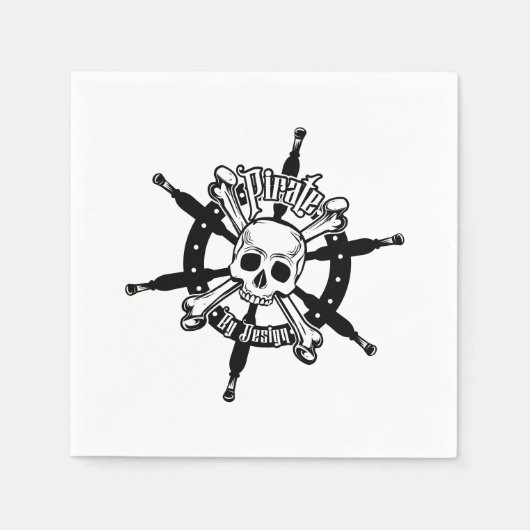 piratenservetpapier servet (Voorkant)