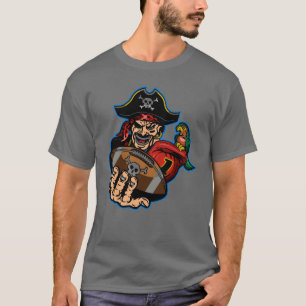 piratenspeler mascot football ball t-shirt