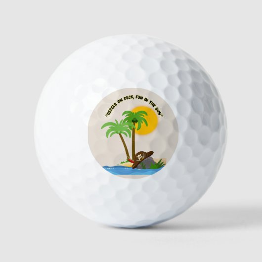 piratenstrand golfballen (Voorkant)