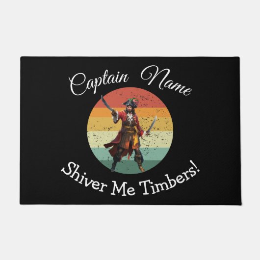 Piratenthema Doormat Deurmat (Voorkant)