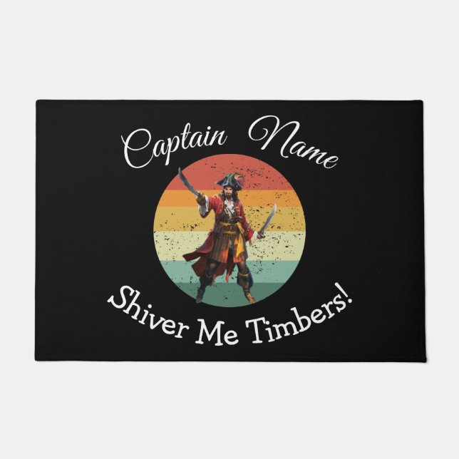 Piratenthema Doormat Deurmat (Voorkant)