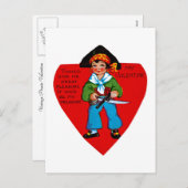 piratenValentijn Feestdagenkaart (Voorkant / Achterkant)