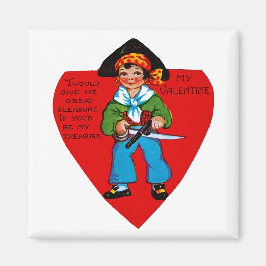 piratenValentijn Magneet (Voorkant)