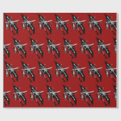 piratenvlag, Jolly Roger Skull Crossbones Cadeaupapier (Vlak)