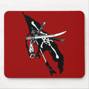  piratenvlag, Jolly Roger Skull Crossbones Muismat