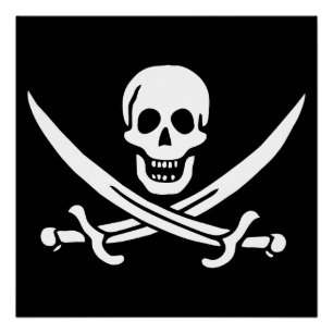 Piratenvlag Perfect Poster