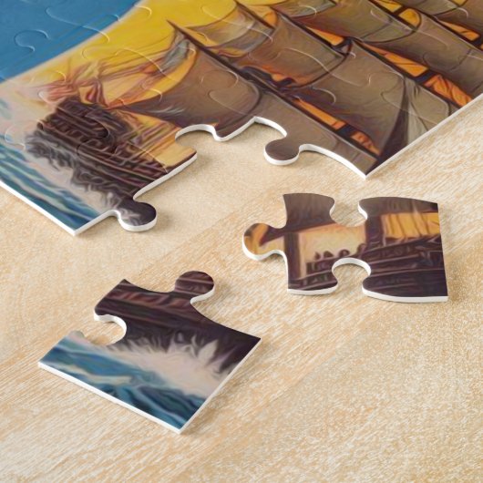 piratenvrouw legpuzzel (Zijkant)