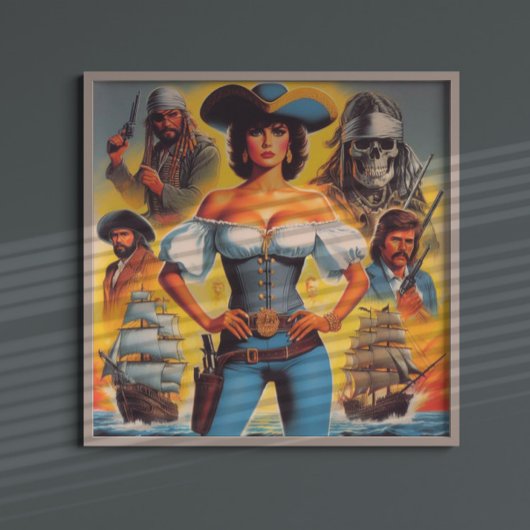 piratenvrouw poster