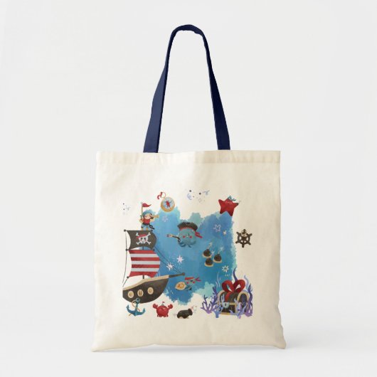 Pirates Adventure Map Canvas tas (Voorkant)