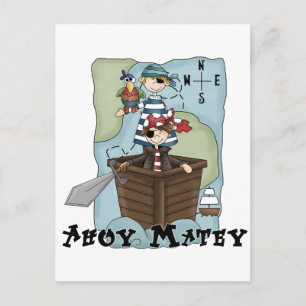Pirates Ahoy Tshirs en Gifts Briefkaart