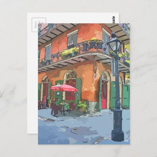 Pirates Alley New Orleans Briefkaart (Voorkant / Achterkant)