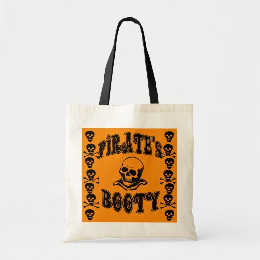 Pirate's Booty Halloween Snoep Bag Tote Bag (Voorkant)