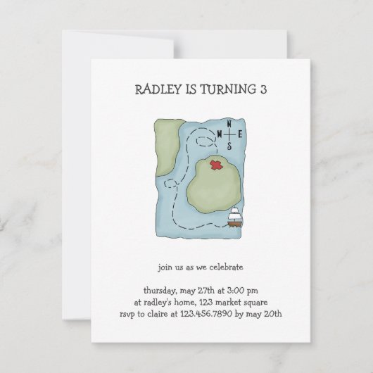 Pirates · Carte de pirate (Devant)