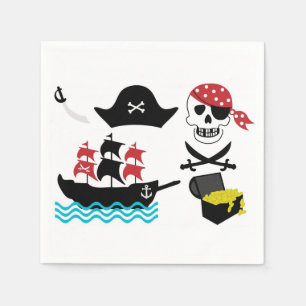 Pirates Cocktail Napkin Servet
