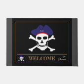 Pirates Drapeau & Capitaine Jack, tapis de maison (Devant)