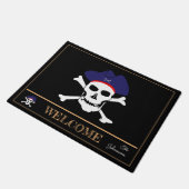 Pirates Drapeau & Capitaine Jack, tapis de maison  (Incliné)