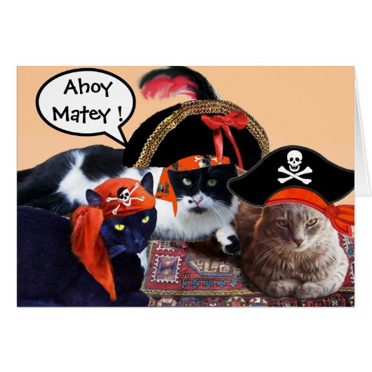PIRATES ET PIRATES ANCIENS CARTES DE TRÉSOR (Devant horizontal)