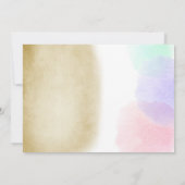 Pirates et sirènes invitation d'anniversaire Fille (Dos)