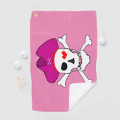 Pirates Flag & Kapitein Grace, Skull /Golf Games G Golfhanddoek (Insitu)