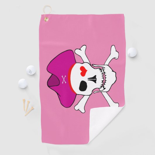 Pirates Flag & Kapitein Grace, Skull /Golf Games G Golfhanddoek (Insitu)