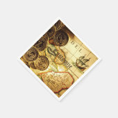 Pirates Gold Treasure Map Napkins Servetten (Hoek)