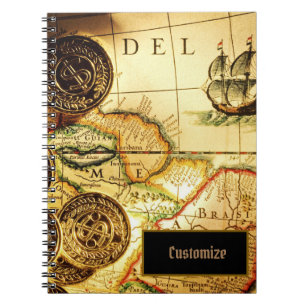 Pirates Gold Treasure Map Notitieboek