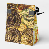 Pirates Gold Treasure Map Tent Favor Box Bedankdoosjes (Achterkant)