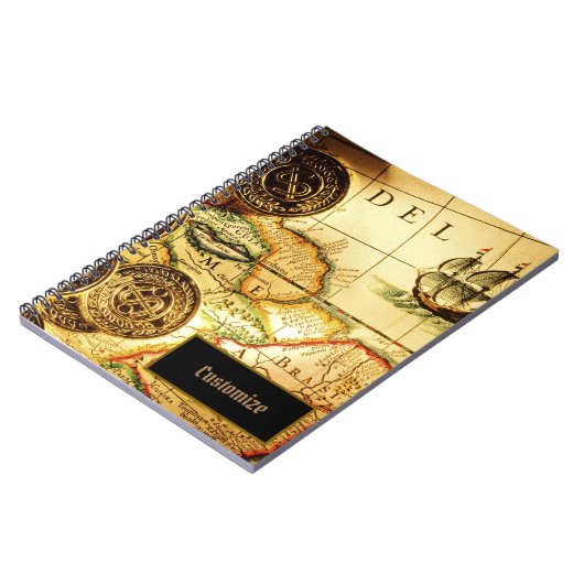 Pirates Gold Treasure Plan Carnet (Côté gauche)