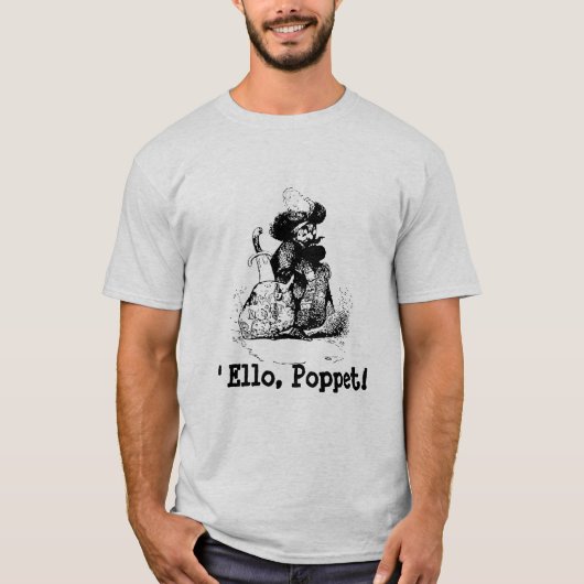 Pirate's groet Ello, Poppet. T-shirt (Voorkant)