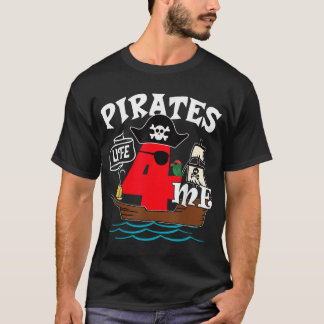 Pirates Life 4 Me 4e verjaardag jongen 4 jaar oud T-shirt