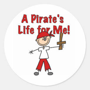 Pirate's Life for Me Ronde Sticker