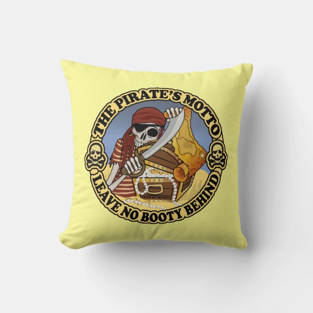 Pirate's Motto Kussen (Voorkant)