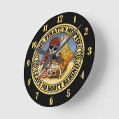 Pirate's Motto Ronde Klok (Hoek)