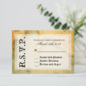Pirates Party RSVP sur la carte antique (Debout devant)