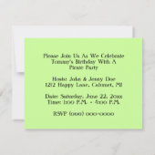 PIRATES PARTY THEME SHIP SET SAILS FLAG INVITATION (Dos)