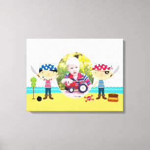 Pirates Photo Schattige Boy [24x18 inch] Canvas Afdruk
