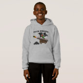 pirates puck enfants sweat - shirt à capuche (Devant entier)