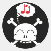 pirates R joyeux autocollant (Devant)