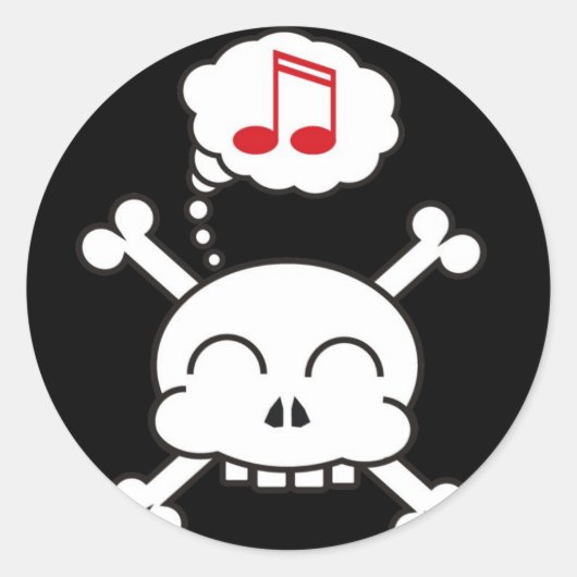 pirates R joyeux autocollant (Devant)