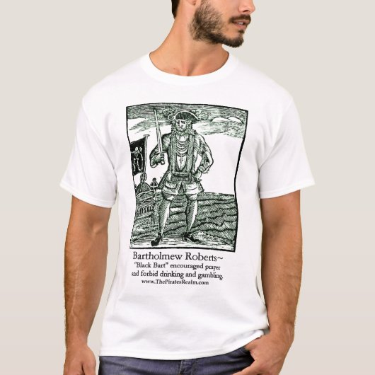 Pirate's Realm- Black Bart T-shirt (Voorkant)