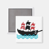 Pirates Ship Magnet (Recto/Verso)