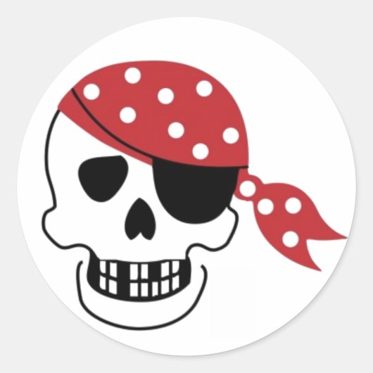 Pirates Skull Sticker (Voorkant)