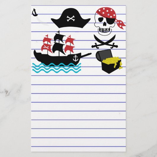 Pirates Stationery Briefpapier (Voorkant)